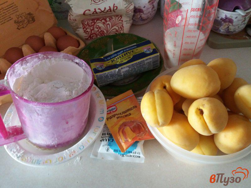 Фото приготовление рецепта: Пирог с абрикосами шаг №1