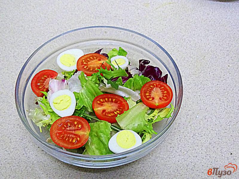 Фото приготовление рецепта: Салатный микс с тунцом и овощами шаг №2