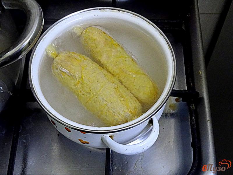 Фото приготовление рецепта: Куриные сосиски шаг №9