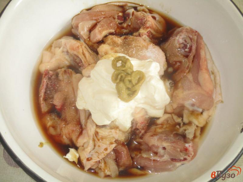 Фото приготовление рецепта: Курица в сливочно-горчичной подливе шаг №2
