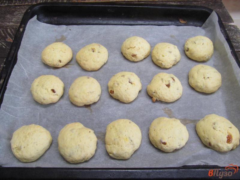 Фото приготовление рецепта: Творожное печенье с семечками и изюмом шаг №8