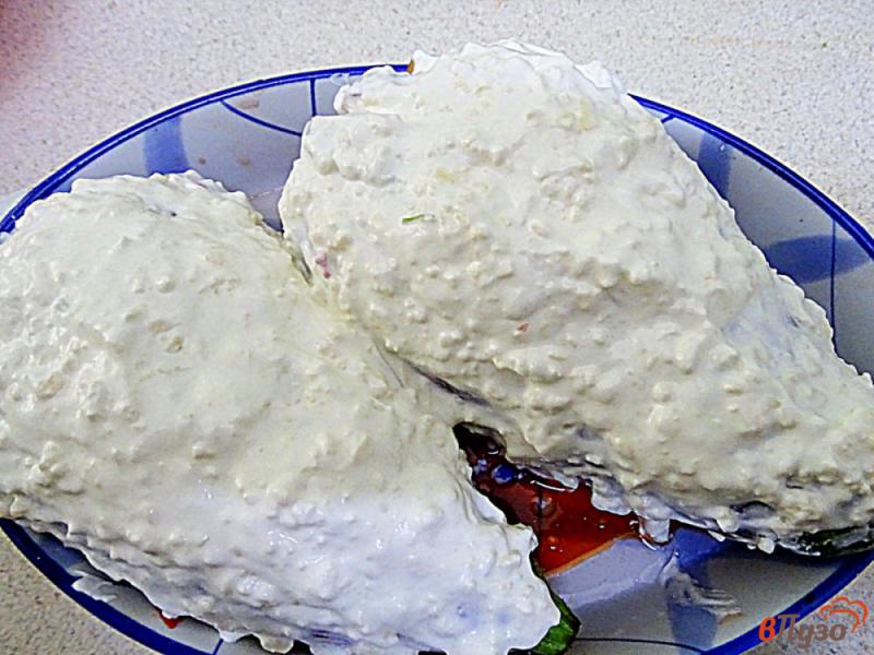 Фото приготовление рецепта: Баклажановые веера запеченные в духовке шаг №12