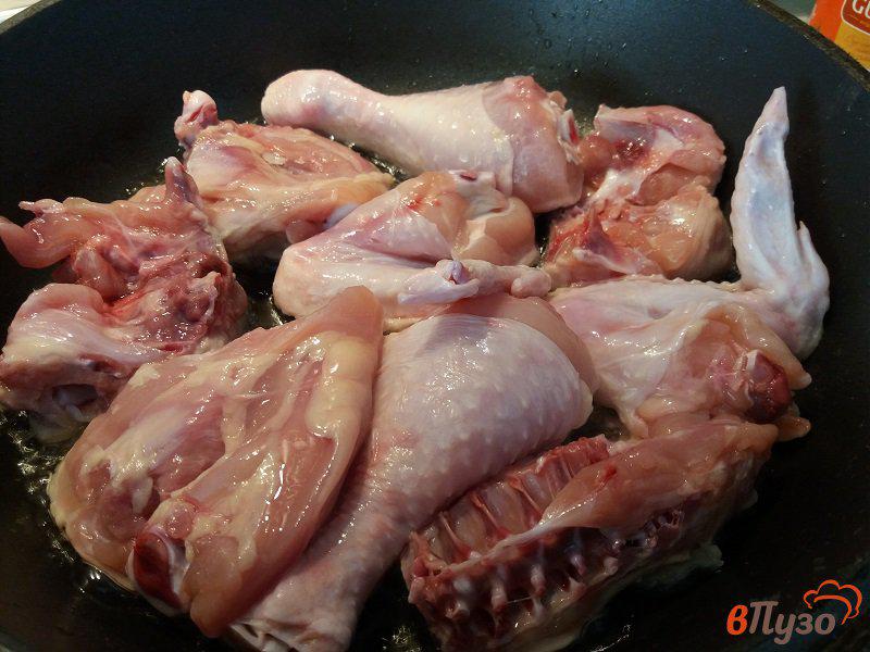 Фото приготовление рецепта: Чахохбили из курицы шаг №9