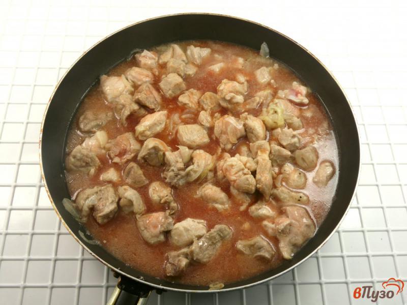 Фото приготовление рецепта: Тушеная свинина с тыквой и кукурузой шаг №3