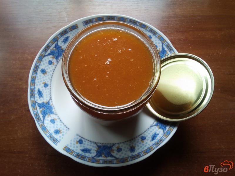 Фото приготовление рецепта: Абрикосовый джем с агар-агаром шаг №8