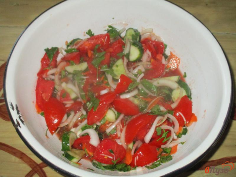 Фото приготовление рецепта: Маринованный овощной салат шаг №5