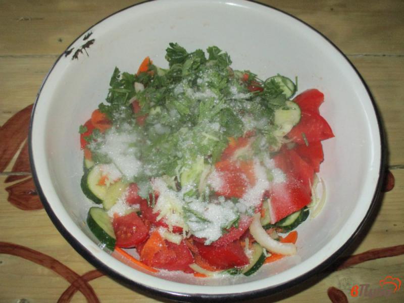 Фото приготовление рецепта: Маринованный овощной салат шаг №4