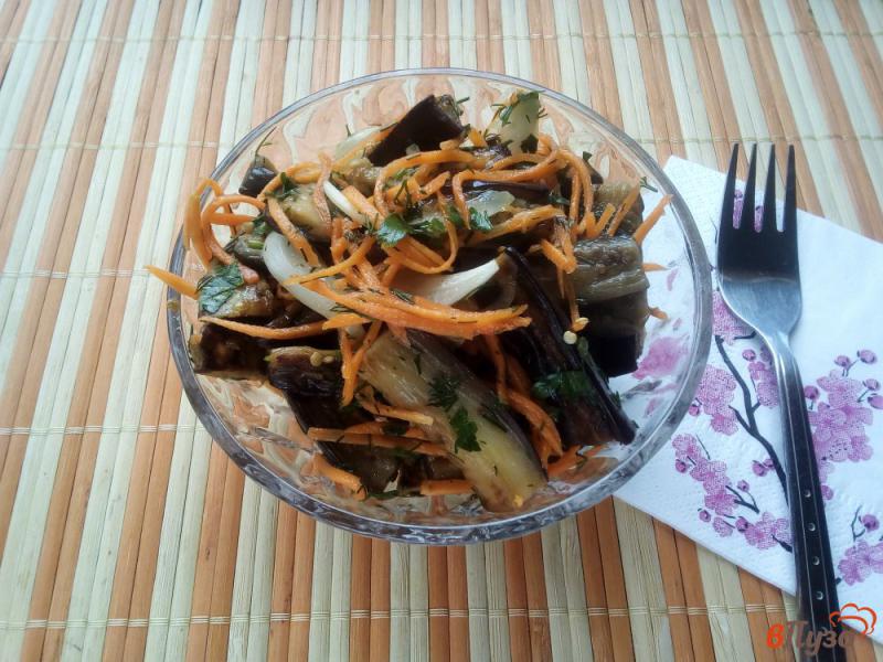 Фото приготовление рецепта: Маринованный салат из баклажан шаг №7