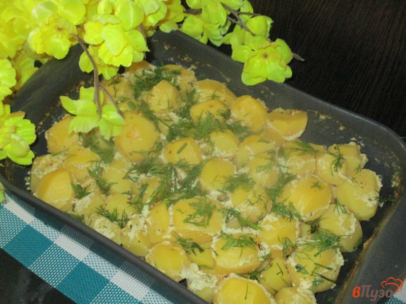 Фото приготовление рецепта: Картофель в сметане на гарнир шаг №5