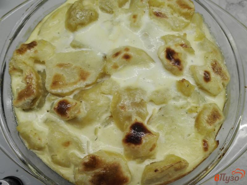 Фото приготовление рецепта: Картофельная запеканка с грибами и яйцом шаг №12