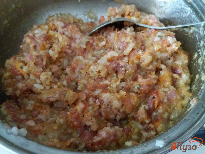 Фото приготовление рецепта: Болгарский перец фаршированный мясом шаг №9