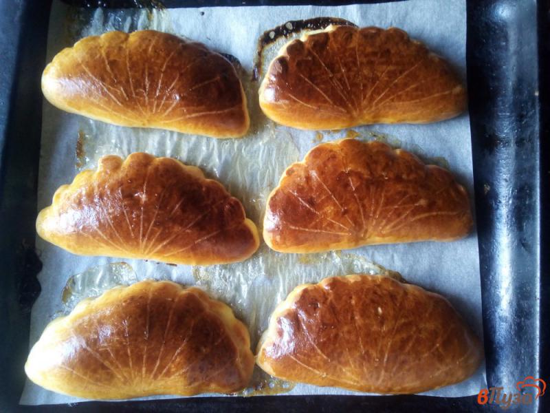 Фото приготовление рецепта: Сдобные пирожки с абрикосами шаг №12