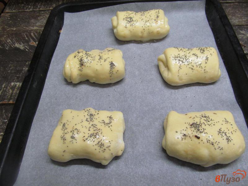 Фото приготовление рецепта: Пирожки на кефире с абрикосом шаг №11