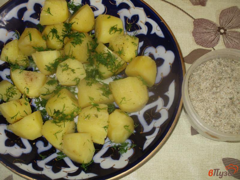 Фото приготовление рецепта: Картофель на гарнир шаг №4