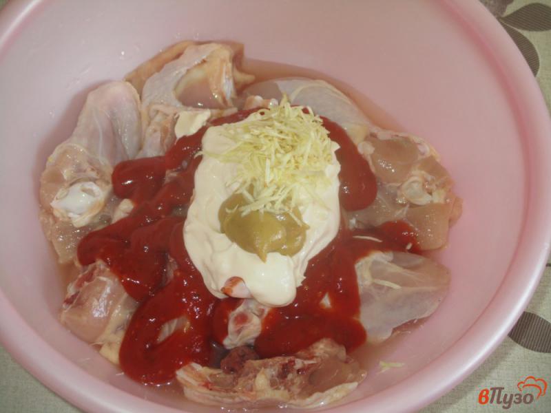 Фото приготовление рецепта: Курица на шпажках с горчицей шаг №2