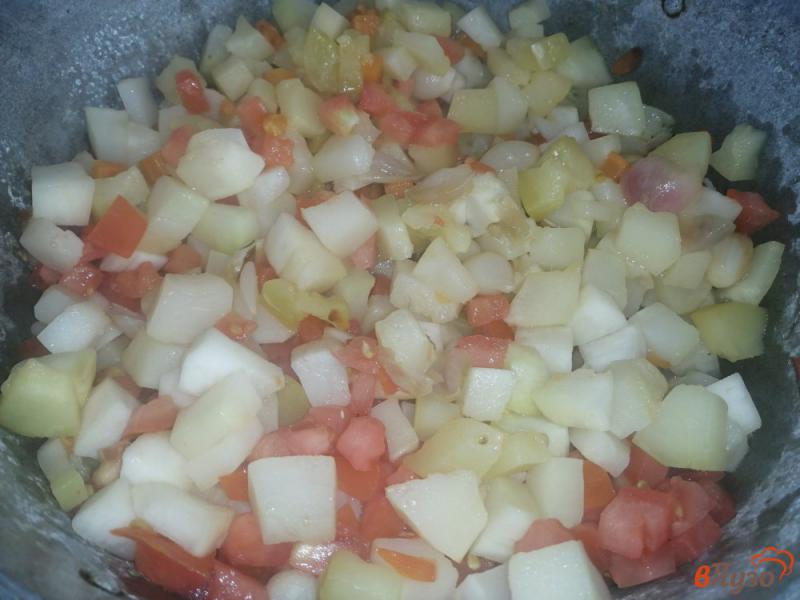 Фото приготовление рецепта: Рагу из кабачков с луком и морковью шаг №10