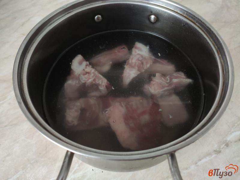 Фото приготовление рецепта: Красный борщ на свиных костях шаг №1
