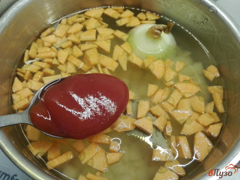 Фото приготовление рецепта: Щи из пекинской капусты с мясом шаг №3