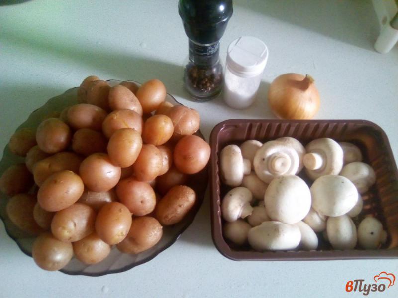 Фото приготовление рецепта: Картофель по-деревенски с грибами шаг №1