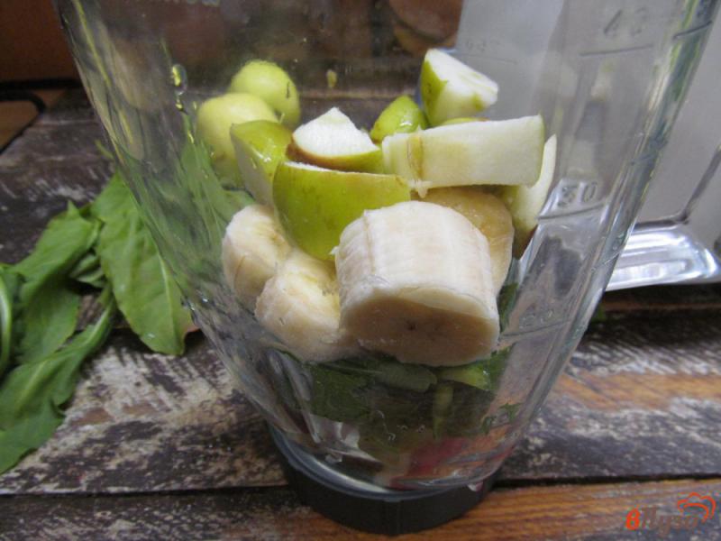 Фото приготовление рецепта: Смузи из яблока банана и щавеля шаг №2