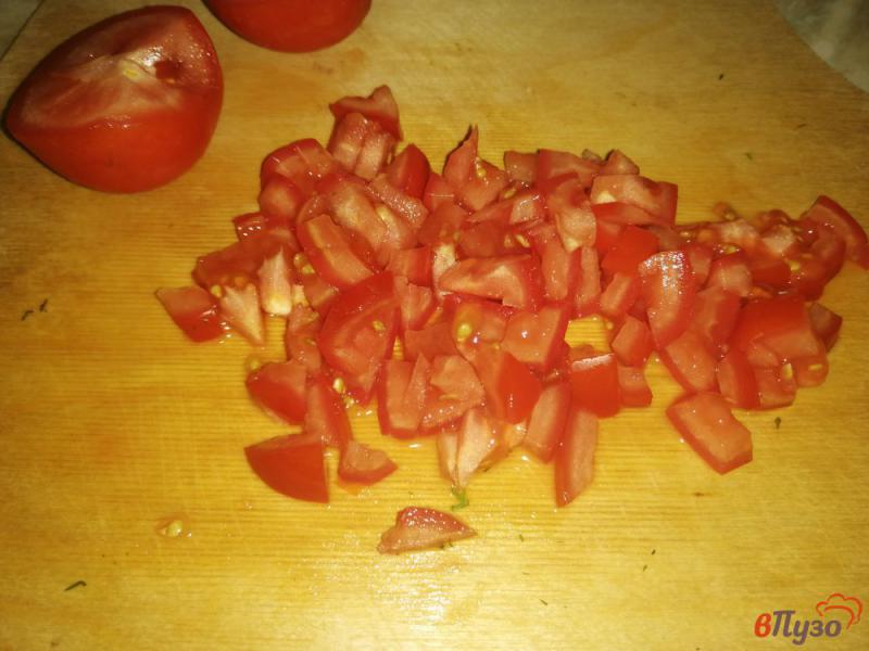 Фото приготовление рецепта: Запеканка из кабачка с помидором и чесноком шаг №4