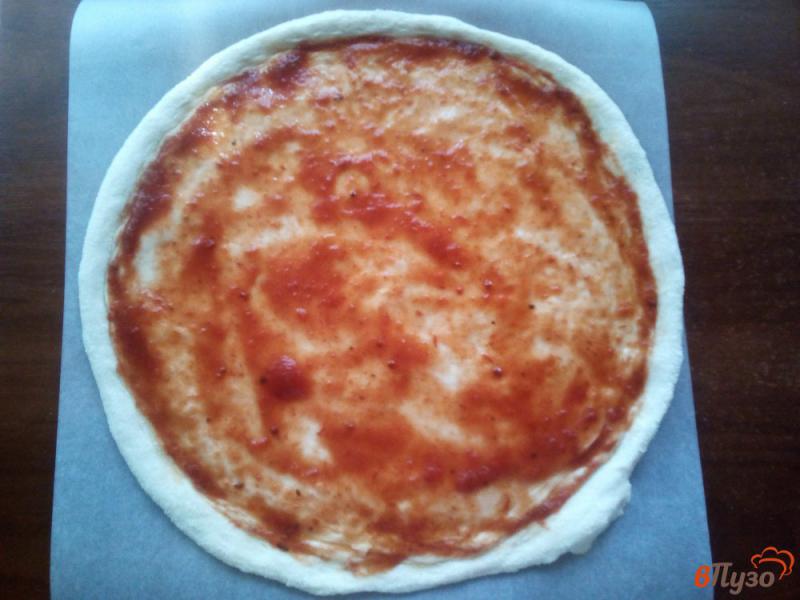 Фото приготовление рецепта: Пицца на тонком тесте шаг №5