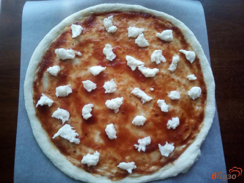 Фото приготовление рецепта: Пицца на тонком тесте шаг №7