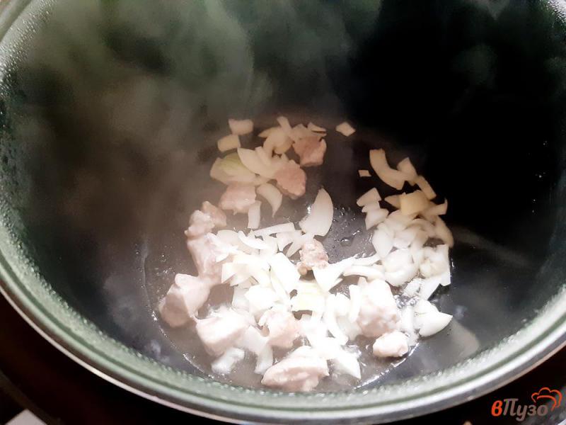 Фото приготовление рецепта: Рагу со спаржевой фасолью и кабачком шаг №2