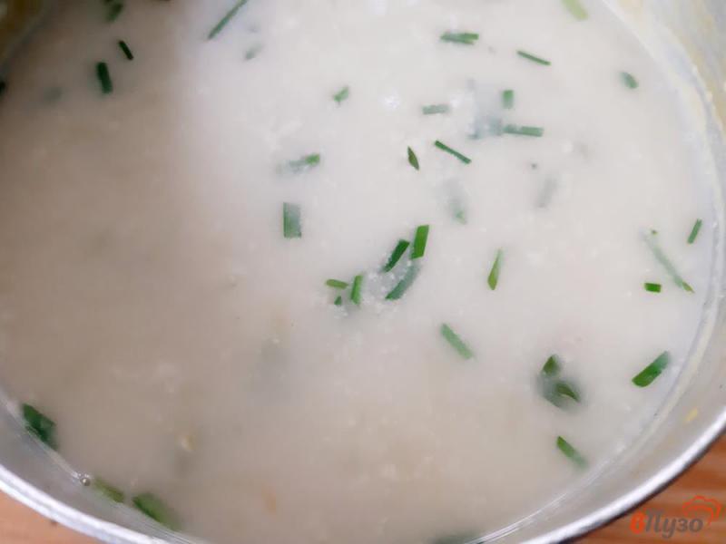 Фото приготовление рецепта: Суп из брокколи цуккини с сыром шаг №7