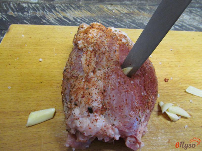 Фото приготовление рецепта: Свинина в горчичном соусе с чесноком шаг №2