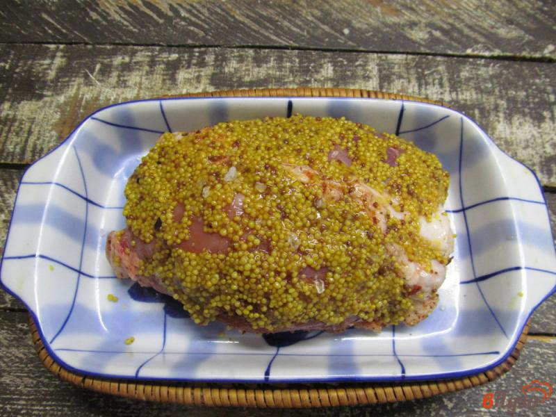 Фото приготовление рецепта: Свинина в горчичном соусе с чесноком шаг №3