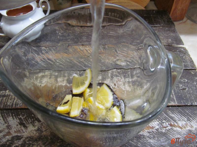 Фото приготовление рецепта: Лимонад с базиликом шаг №4