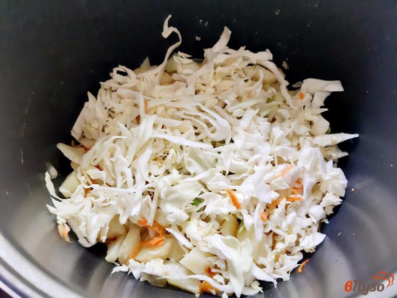 Фото приготовление рецепта: Овощное рагу с брокколи и кабачком шаг №6