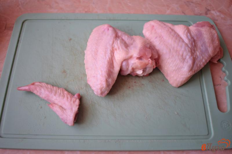 Фото приготовление рецепта: Куриные крылья в сметанно-горчичном соусе шаг №1