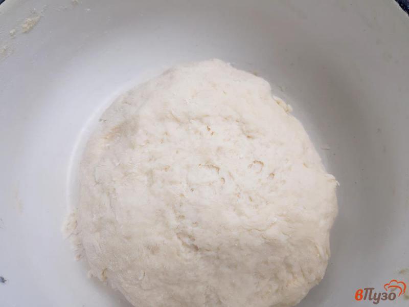 Фото приготовление рецепта: Пирожки на кислом молоке со сливами и яблоками шаг №3