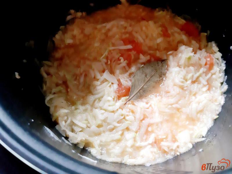 Фото приготовление рецепта: Икра кабачковая с помидорами и болгарским перцем шаг №7