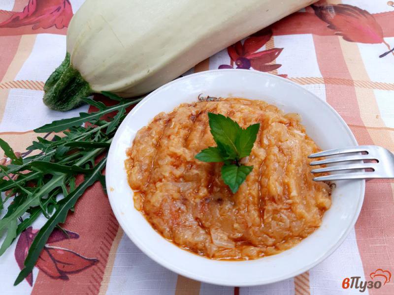 Фото приготовление рецепта: Икра кабачковая с помидорами и болгарским перцем шаг №9