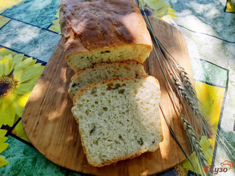 Фото приготовление рецепта: Хлеб с рукколой в духовке шаг №8
