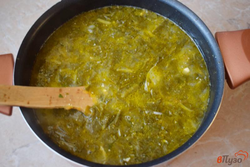 Фото приготовление рецепта: Суп с замороженным щавелем из крольчатины шаг №5
