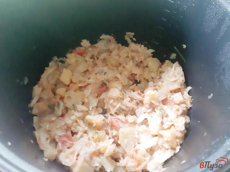 Фото приготовление рецепта: Рагу из кабачков с капустой и помидорами шаг №14