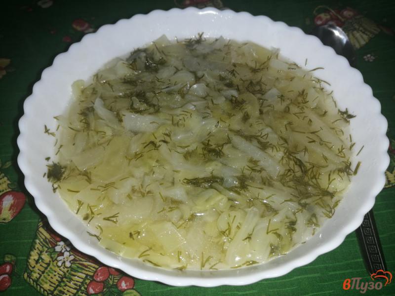 Фото приготовление рецепта: Суп из капусты белокочанной и кольраби шаг №9