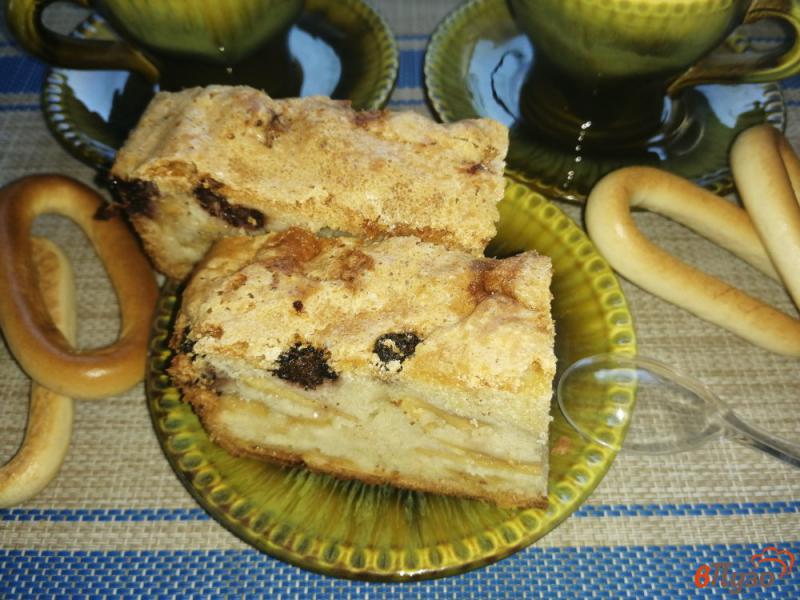 Фото приготовление рецепта: Пирог с яблоками и ежевикой шаг №16