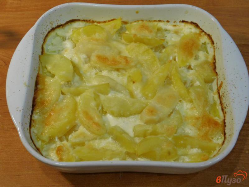 Фото приготовление рецепта: Картофель запеченный в молоке с сыром шаг №5