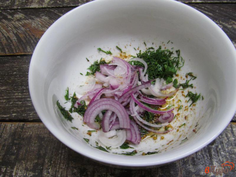 Фото приготовление рецепта: Картофельный салат с беконом и кукурузой шаг №4
