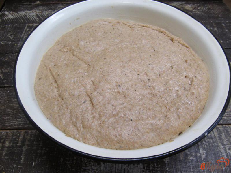 Фото приготовление рецепта: Пшеничный хлеб с льняной мукой на молоке шаг №6