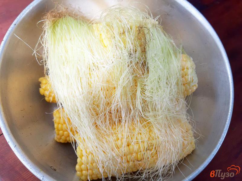 Фото приготовление рецепта: Кукуруза с твердым сыром шаг №4