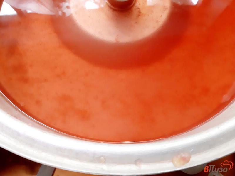 Фото приготовление рецепта: Сок грушевый с яблоками и виноградом на зиму в соковарке шаг №5