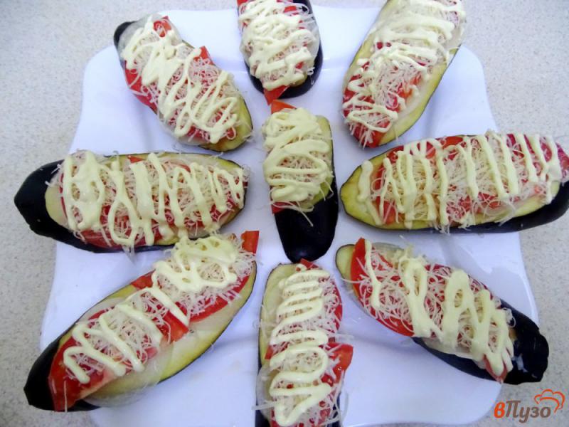 Фото приготовление рецепта: Закуска из баклажанов в микроволновке шаг №9