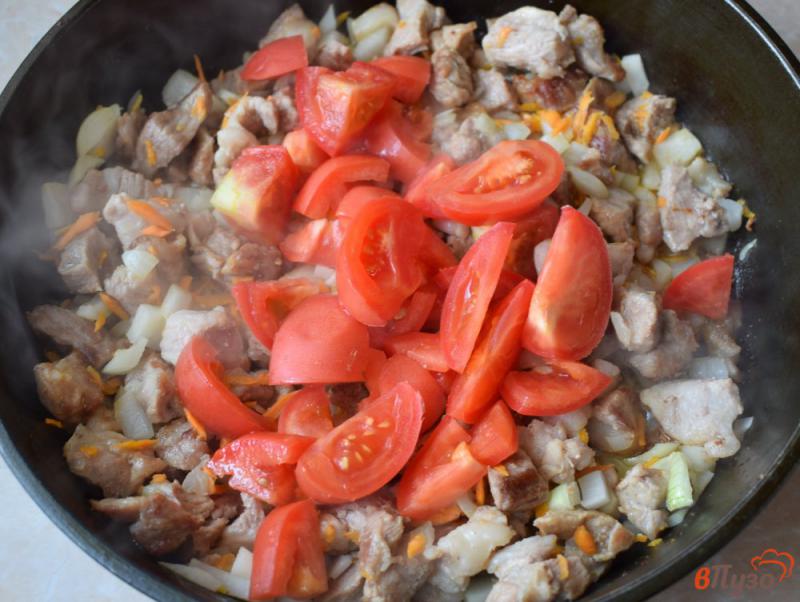 Фото приготовление рецепта: Мясной соус с луком и томатами шаг №3