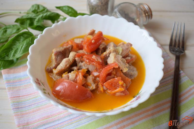 Фото приготовление рецепта: Мясной соус с луком и томатами шаг №5